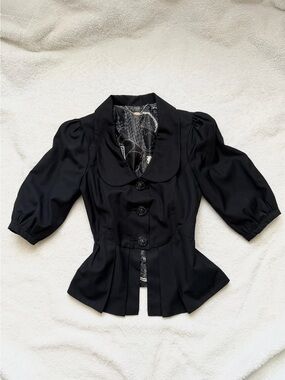 Coquette Vintage 90s TMG peplum mini blazer